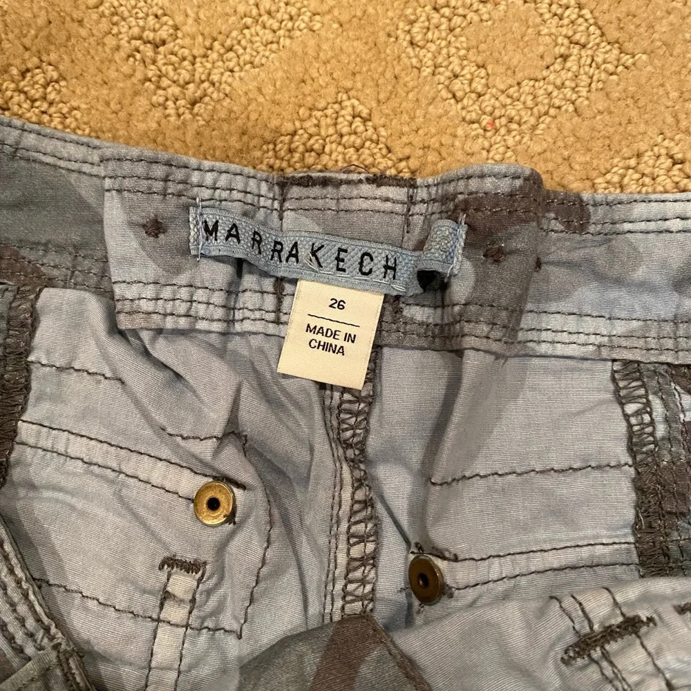 Marrakech for Anthro Harry stretch Poplin pant, SZ 26, Denim camo - Picture 6 of 6
